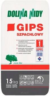 Gips Szpachlowy 15kg Dolina Nidy